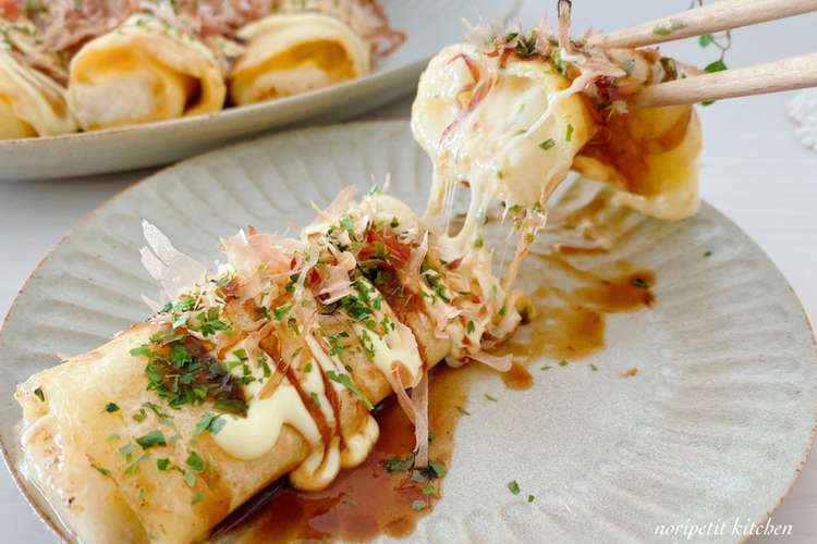 お好み焼きロール 明太もちチーズ レシピ 作り方 By Noripetit クックパッド 簡単おいしいみんなのレシピが352万品