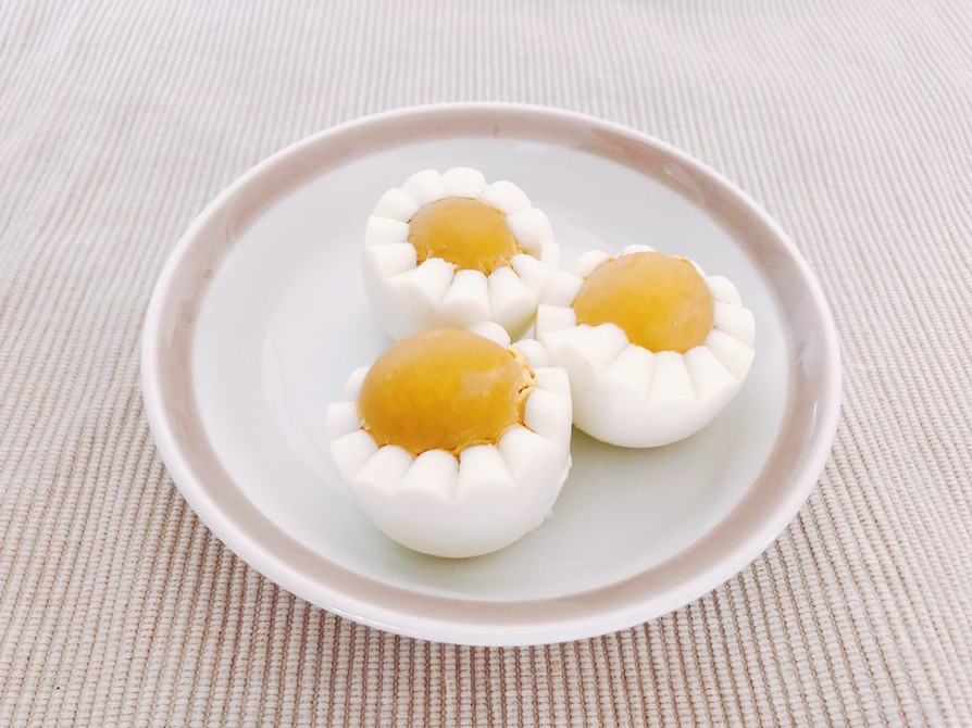 可愛い♡茹で卵の飾り切りの画像