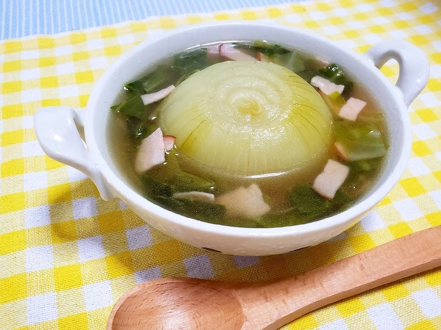 低カロリー☆とろとろまるごと玉ねぎスープの画像