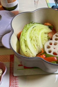 蒸し野菜の豆腐アンチョビディップ