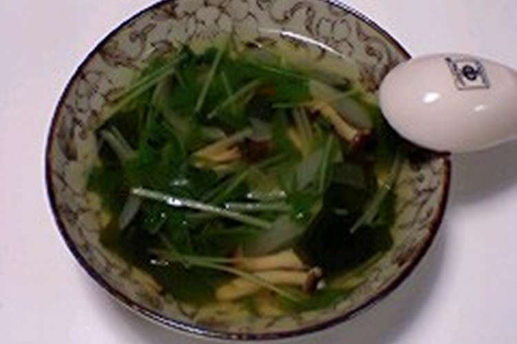 梅昆布茶でスープ レシピ 作り方 By みくぃ クックパッド