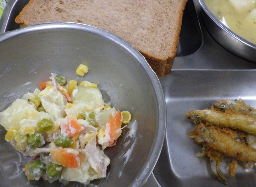 オリビエサラダ　河内長野市学校給食の画像