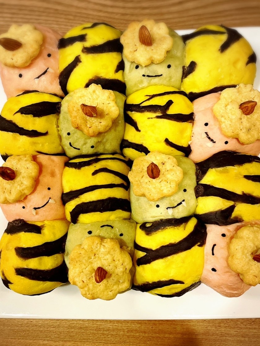 節分に♪子ども喜ぶ鬼のちぎりパン