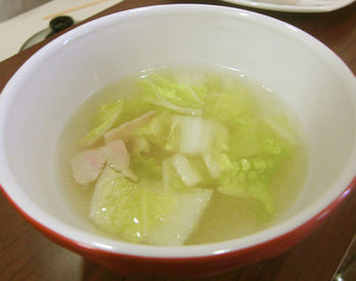 低カリウム・減塩　白菜スープ（腎臓病）の写真