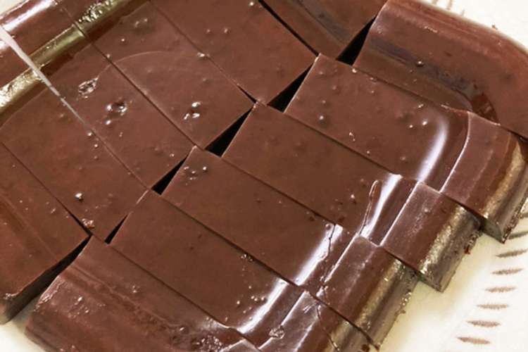 低脂肪低糖質 アーモンドミルクチョコ寒天 レシピ 作り方 By Dslab クックパッド 簡単おいしいみんなのレシピが352万品