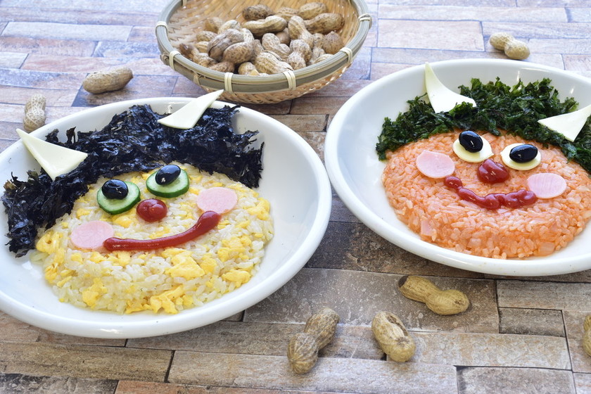 節分メニュー★鬼ライスと鬼チャーハン