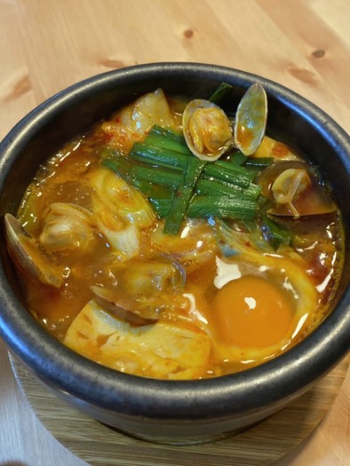 韓国料理★スンドゥブチゲ★アサリ入りの写真