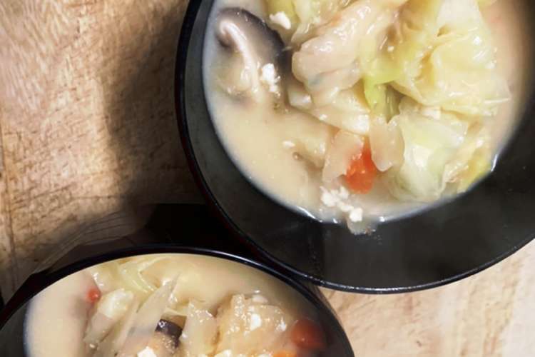 豚汁リメイク のとんこつ風スープ レシピ 作り方 By たけ のこ クックパッド