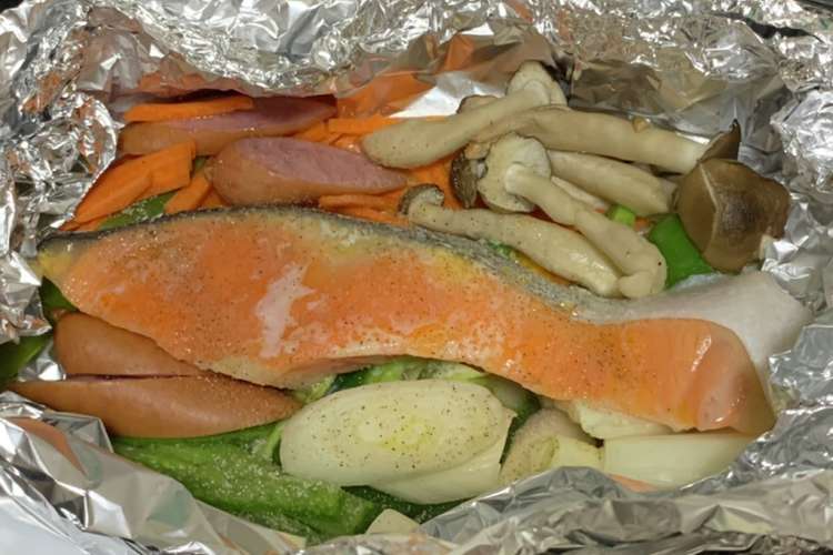 トースターでシャケと野菜のホイル焼き レシピ 作り方 By 豆腐の味噌汁 クックパッド 簡単おいしいみんなのレシピが366万品