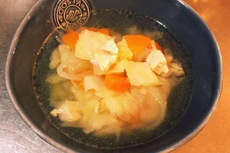鳥ムネ肉の野菜スープ ダイエット料理 レシピ 作り方 By Cookmans クックパッド 簡単おいしいみんなのレシピが357万品