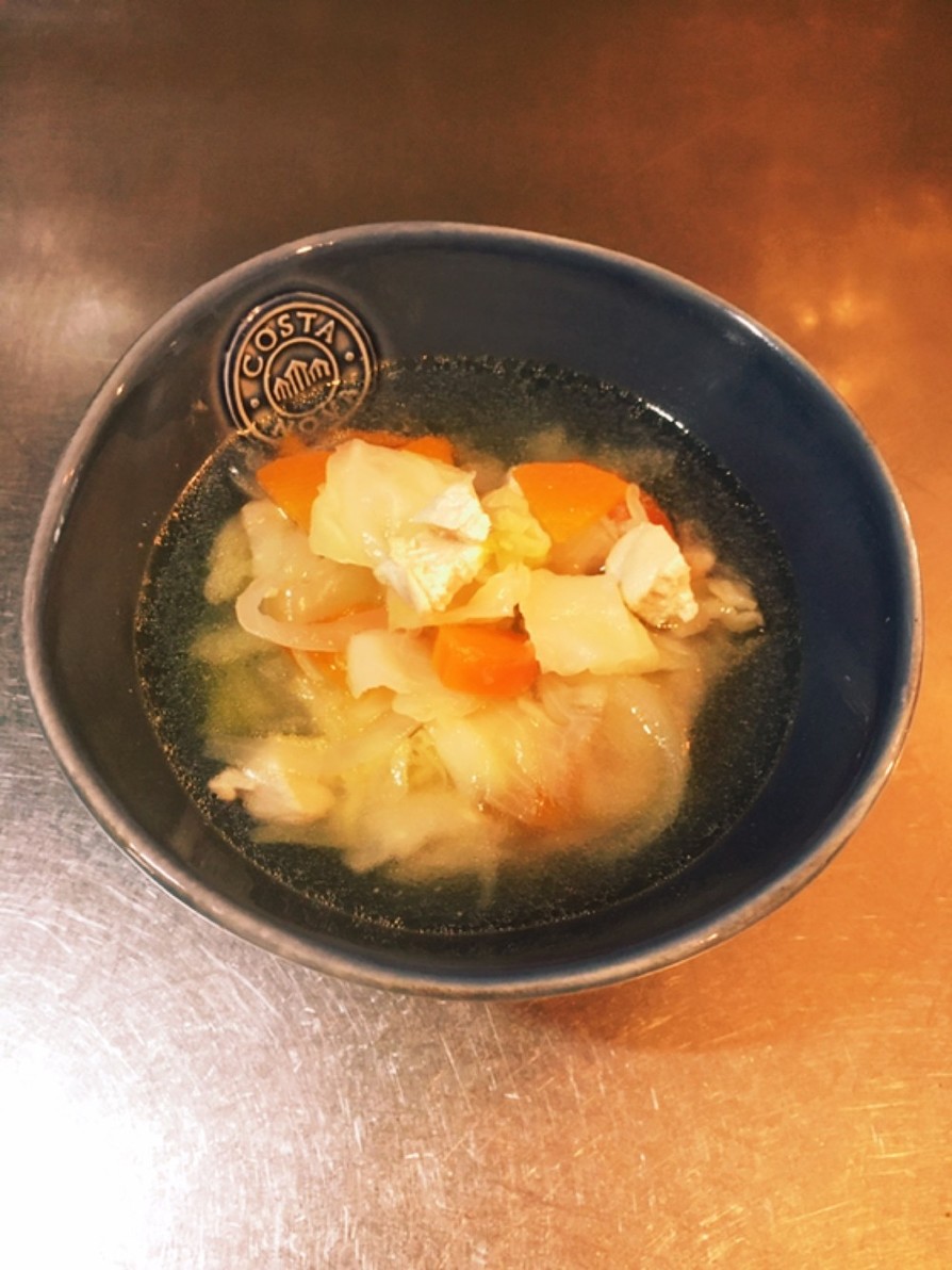 鳥ムネ肉の野菜スープ　ダイエット料理の画像