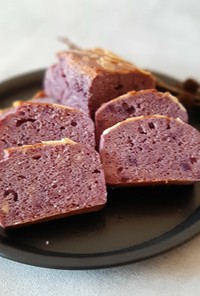 混ぜたら放置♪自家製酵母で紫芋ケーキ
