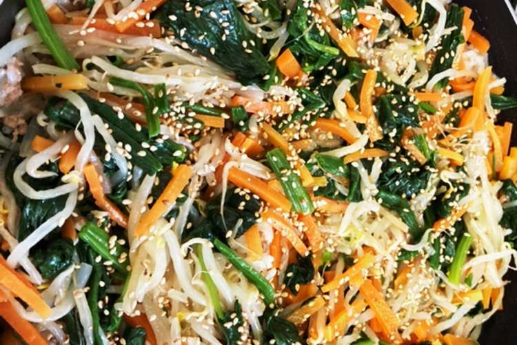 小さい子供も食べれる簡単ビビンバ レシピ 作り方 By クックyro5xb クックパッド 簡単おいしいみんなのレシピが377万品