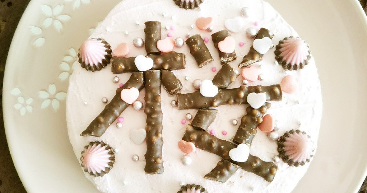 サクラサク お菓子の簡単桜咲くケーキ レシピ 作り方 By Nyuppy クックパッド 簡単おいしいみんなのレシピが350万品