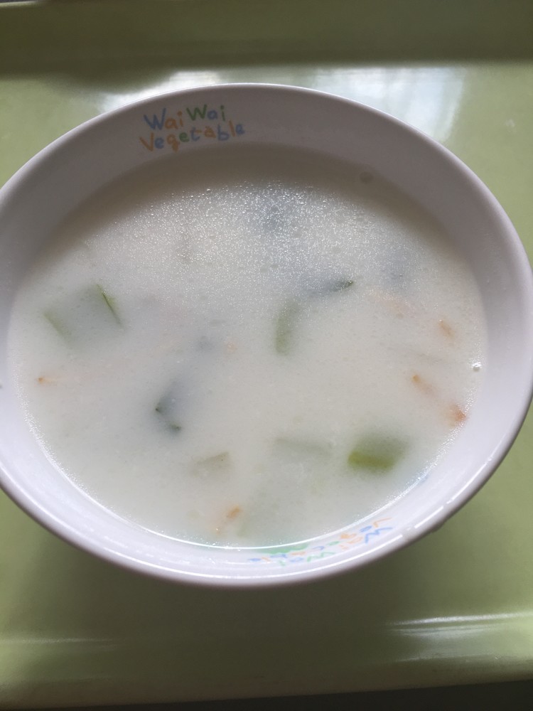 【保育園給食】チンゲン菜のミルクスープの画像