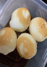 簡単おつまみ☆ゆで卵の酢醤油漬け