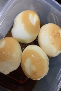 簡単おつまみ☆ゆで卵の酢醤油漬け