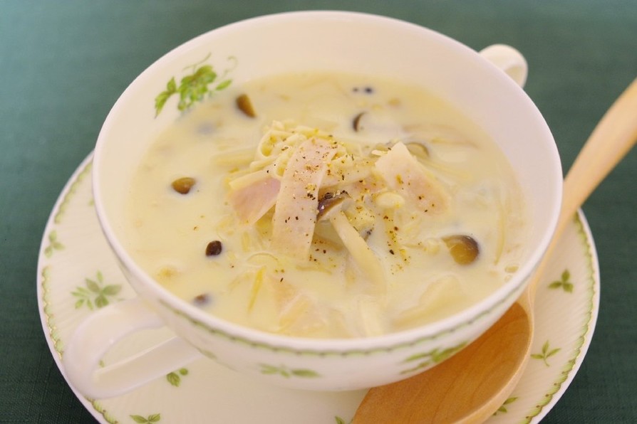 かんたん★きのこの豆乳スープの画像