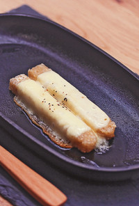 玄米スティックの鉄板ハニーチーズ