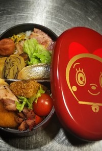 ノアちゃんの焼鮭とベーコン弁当(^^)