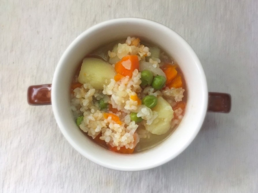 ７日ダイエット☆野菜と玄米のシンプル粥の画像