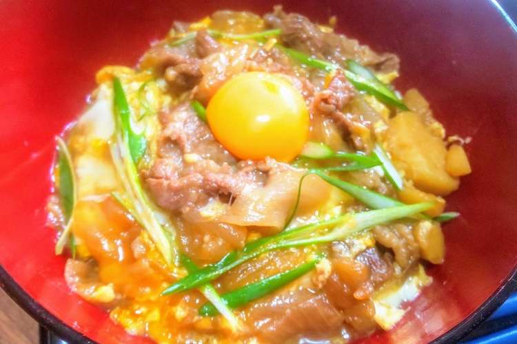 簡単やみつきリメイク肉じゃが他人丼 レシピ 作り方 By てりやきキッチン クックパッド 簡単おいしいみんなのレシピが352万品
