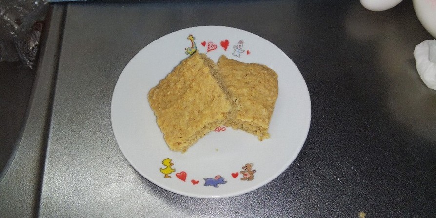 オートミールと豆腐のケーキの画像