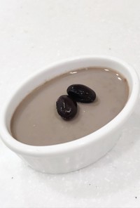 ✿ラム香る✿ 黒豆の煮汁で黒豆プリン