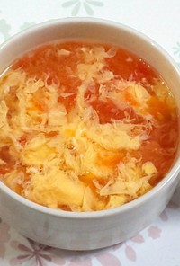 【簡単】トマトと卵のスープ