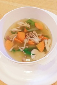 レンジで野菜スープ