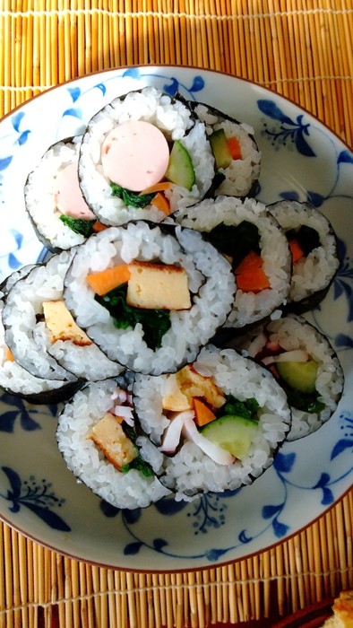オリゴ糖で恵方巻き寿司の写真