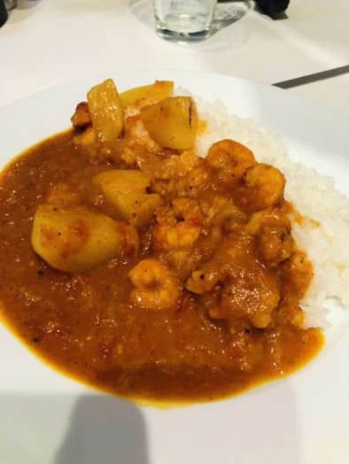 父から教わった本格エビカレーの写真