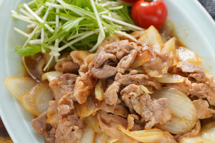 材料2つで超速攻 豚こま玉ねぎの生姜焼き レシピ 作り方 By 今日のおうちごはん クックパッド 簡単おいしいみんなのレシピが360万品