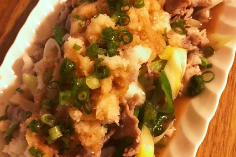 簡単 豚こまとネギの大根おろしのせ レシピ 作り方 By ハチ子 Sキッチン クックパッド 簡単おいしいみんなのレシピが359万品