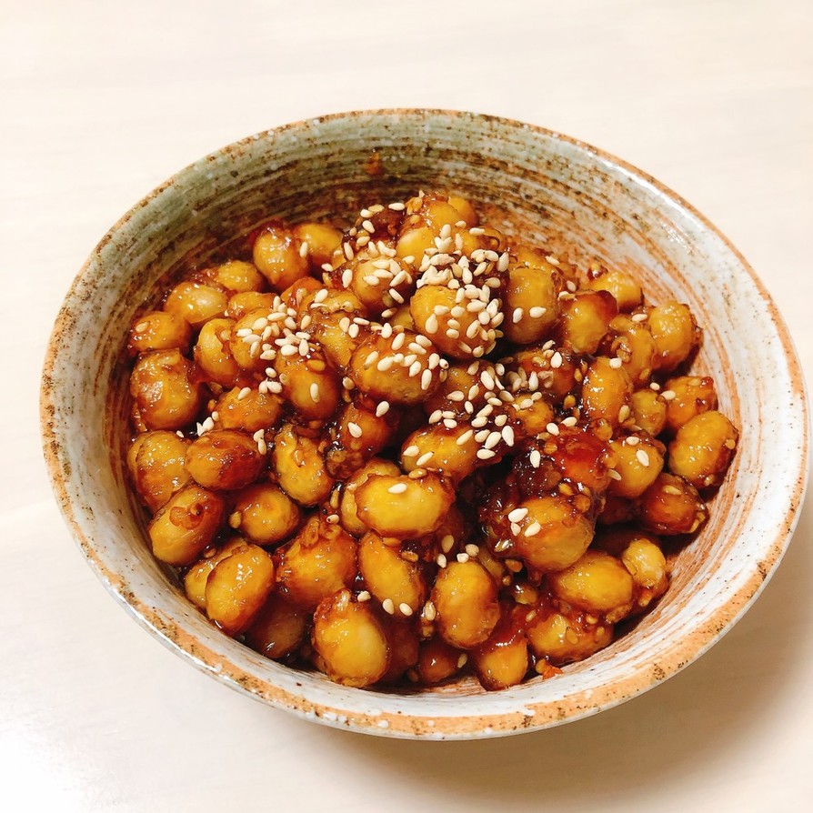 箸休めに！大豆の甘酢炒めの画像