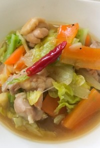 簡単ヘルシー☆鶏胸肉と野菜のポカポカ鍋