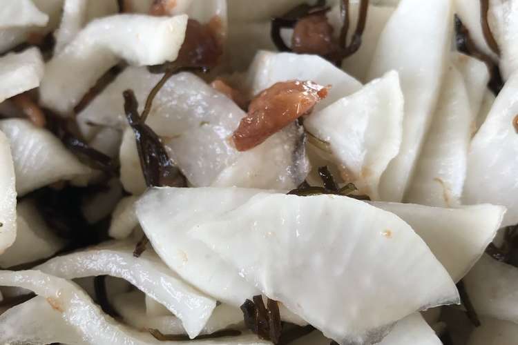 大根のハチミツと梅干しと塩昆布和え レシピ 作り方 By Kogeママ クックパッド 簡単おいしいみんなのレシピが357万品