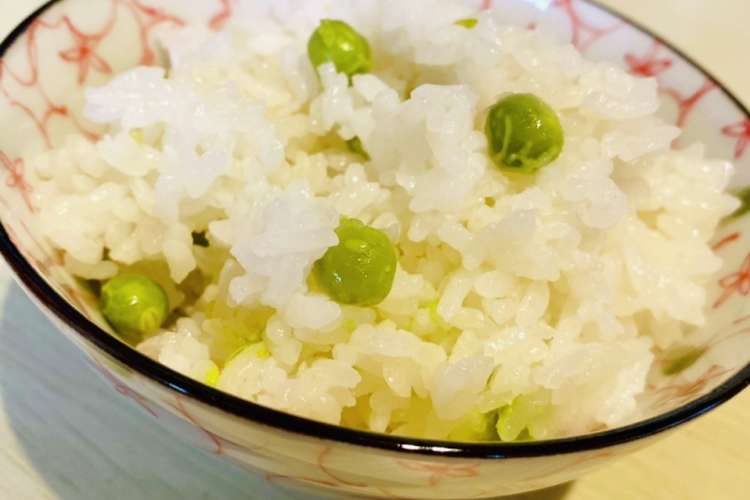 豆ご飯 うすいえんどう豆 レシピ 作り方 By Reeちゃん クックパッド