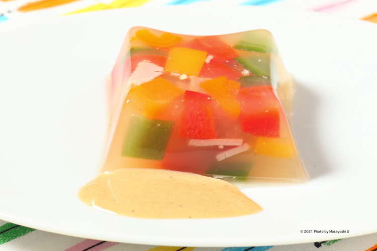 パプリカのゼリー寄せ レシピ 作り方 By みずほの村市場牛久店 クックパッド 簡単おいしいみんなのレシピが352万品