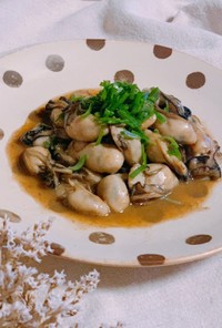 牡蠣のオイスターソース炒め♫バター風味♡