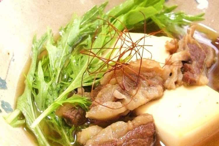 牛すじ豆腐 レシピ 作り方 By のんびりはるみむし クックパッド 簡単おいしいみんなのレシピが355万品