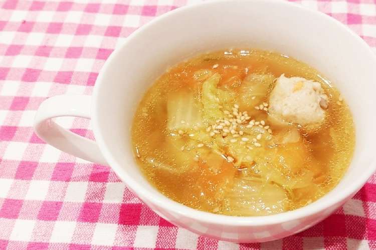 ちゃちゃっと 鶏団子スープ レシピ 作り方 By りぃママ クックパッド