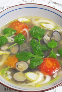 しじみのベトナム風スープ