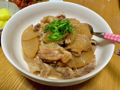 大根と豚肉の生姜焼き☆の写真