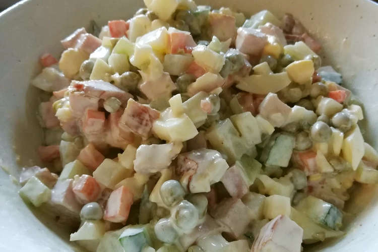 ロシア料理 オリビエ サラダ レシピ 作り方 By ユカチカ クックパッド 簡単おいしいみんなのレシピが351万品