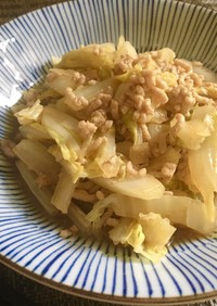【レンジで簡単】白菜とひき肉の中華風煮物