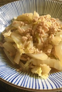 【レンジで簡単】白菜とひき肉の中華風煮物