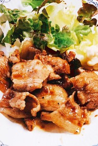豚バラ肉生姜焼き(新調理法)