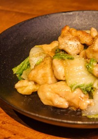 【簡単】鶏むね肉と白菜のスタミナ焼き
