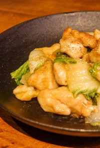 【簡単】鶏むね肉と白菜のスタミナ焼き